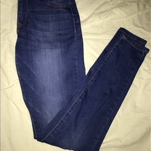 Blue Low Rise Skinny Jeans
